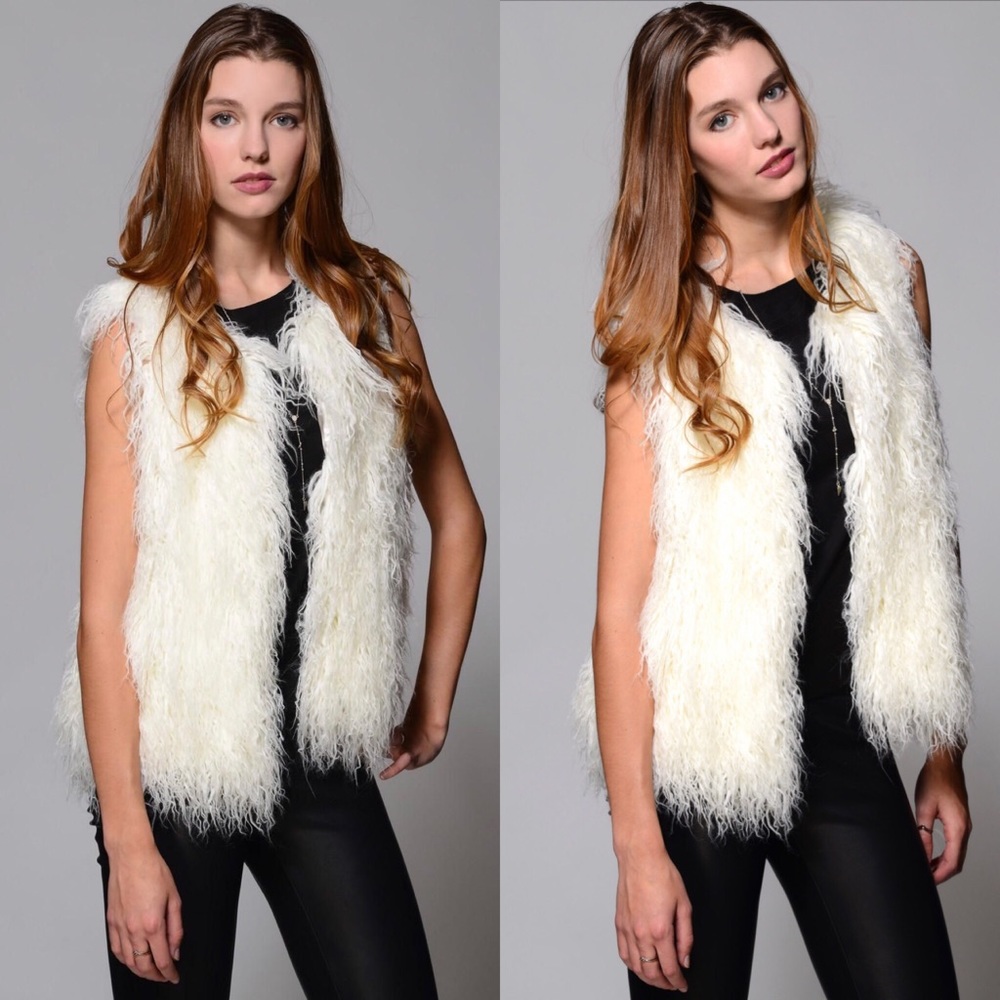 Yoli Rapp Mongolian faux fur vest